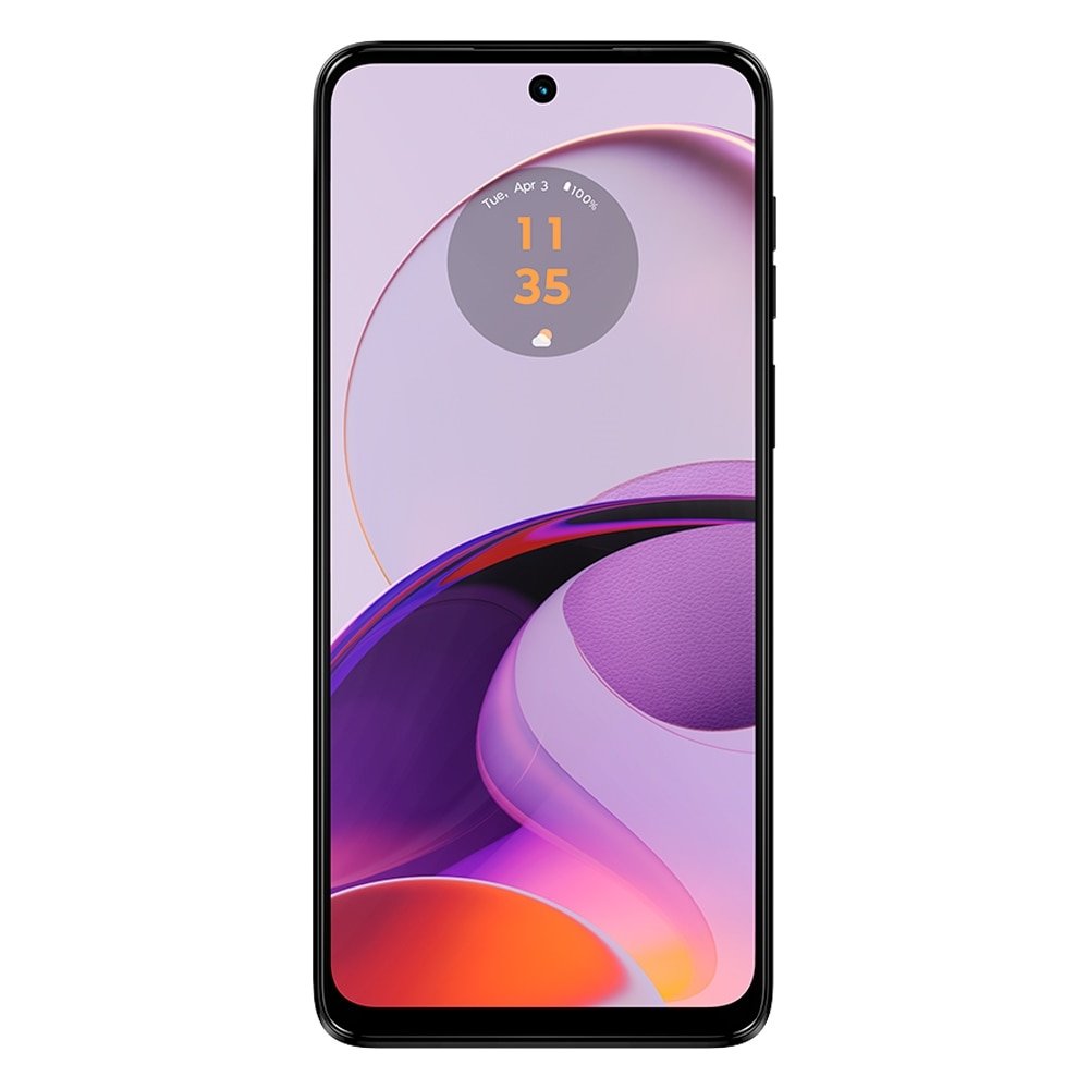Smartphone Motorola G14 Xt2341-1,Lilac Vegan Leather,Tela 6.5",4G+Wi-Fi,Câm.Traseira Dupla,Câm.Frontal 8 Mp,4 Gb Ram,128 Gb