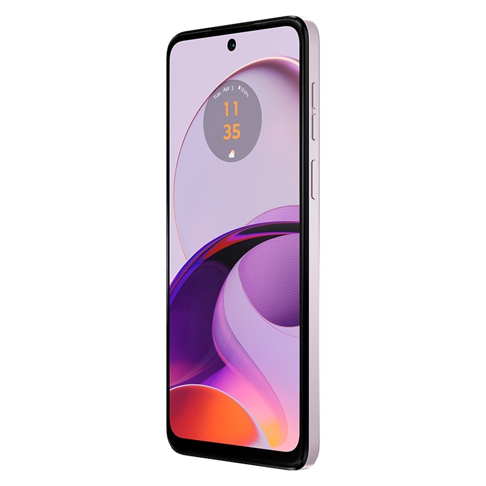 Smartphone Motorola G14 Xt2341-1,Lilac Vegan Leather,Tela 6.5",4G+Wi-Fi,Câm.Traseira Dupla,Câm.Frontal 8 Mp,4 Gb Ram,128 Gb