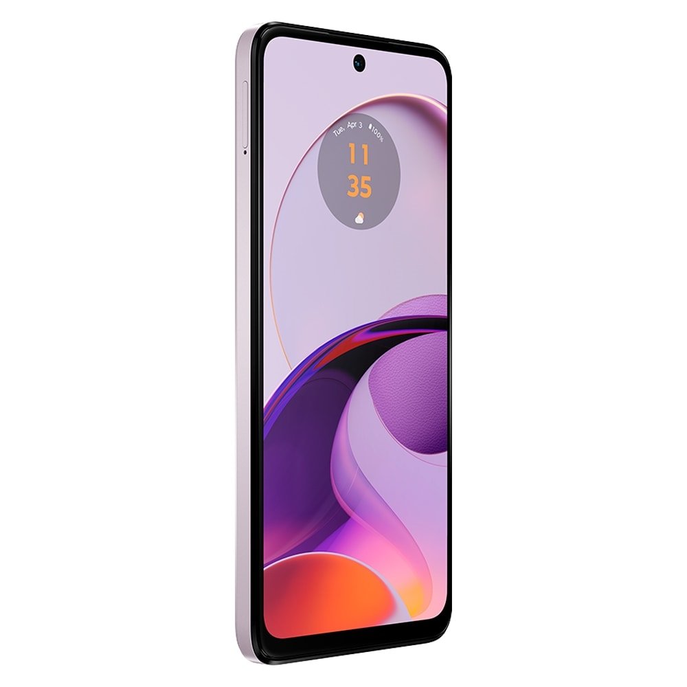 Smartphone Motorola G14 Xt2341-1,Lilac Vegan Leather,Tela 6.5",4G+Wi-Fi,Câm.Traseira Dupla,Câm.Frontal 8 Mp,4 Gb Ram,128 Gb