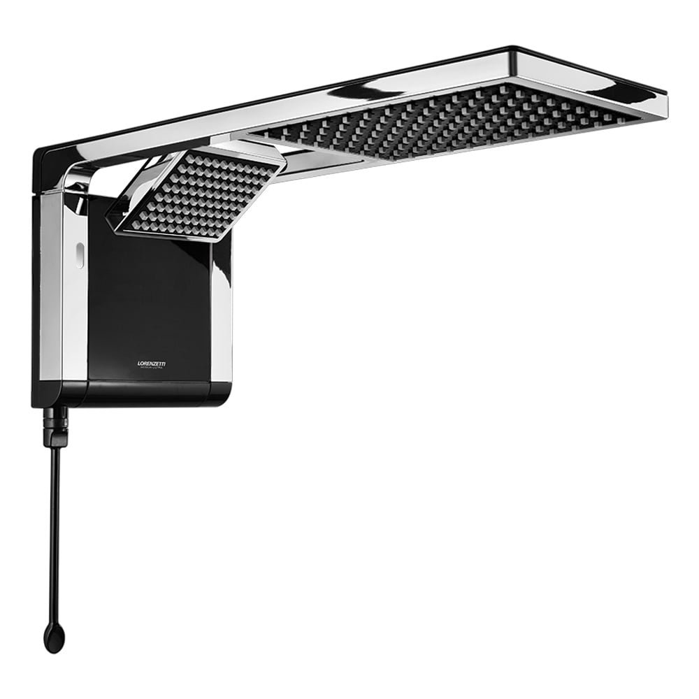 Chuveiro Lorenzetti Acqua Duo Flex Preto/Cromado 6800W, 220V