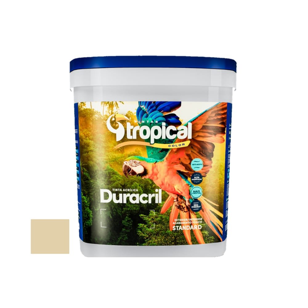 Tinta Tropical Acrílica Duracril Standard Areia 15L