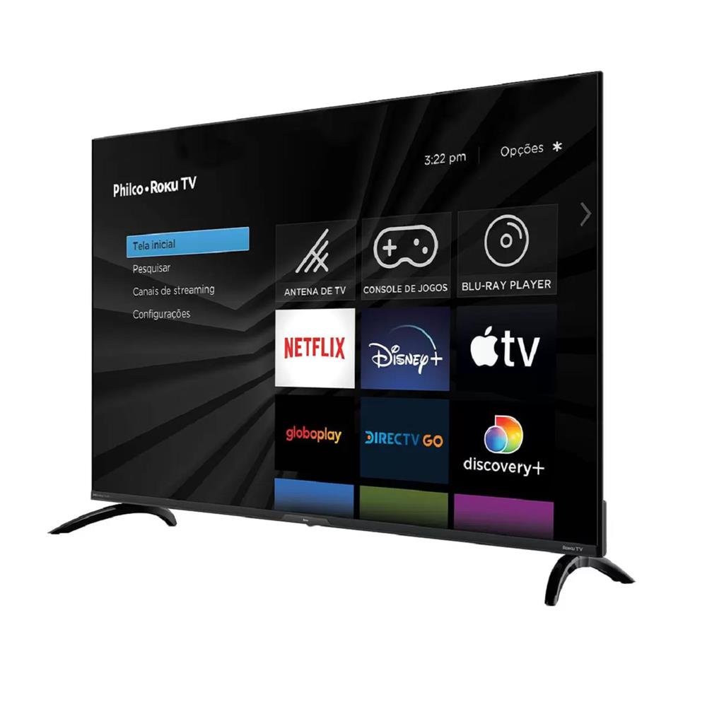 Smart TV 50¿ Philco 4K PTV50G7ER2CPBL Roku Led Dolby Áudio