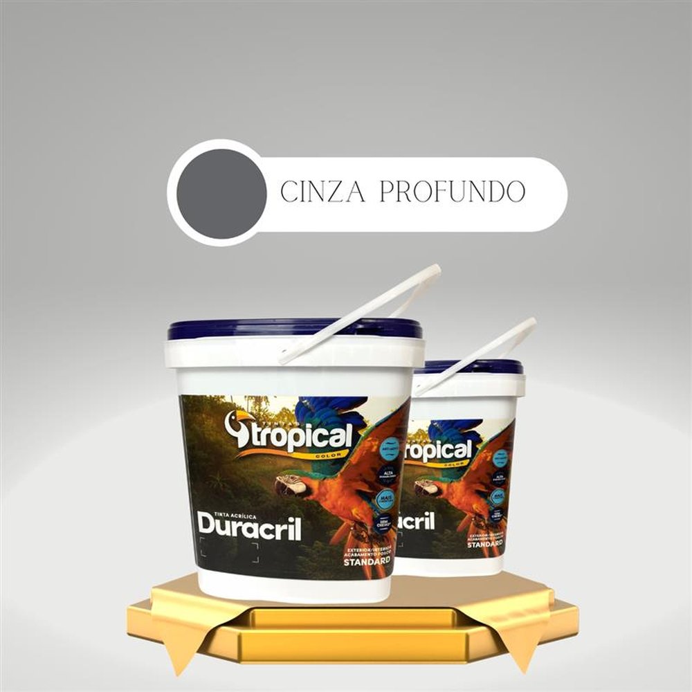 Tinta Tropical Acrílica Duracril Standard Cinza Profundo 3,6L