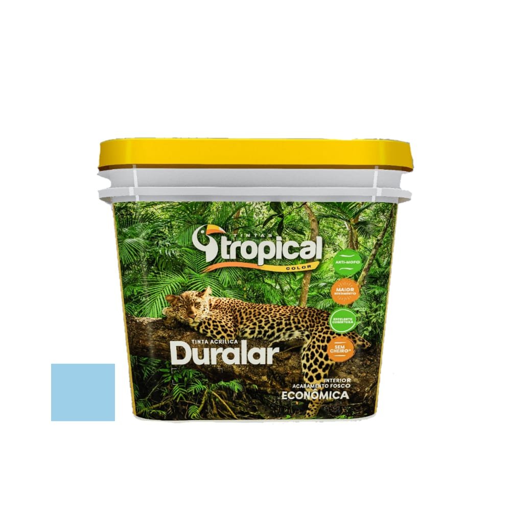 Tinta Tropical Acrílica Duralar Econômica Azul Céu 3,6L