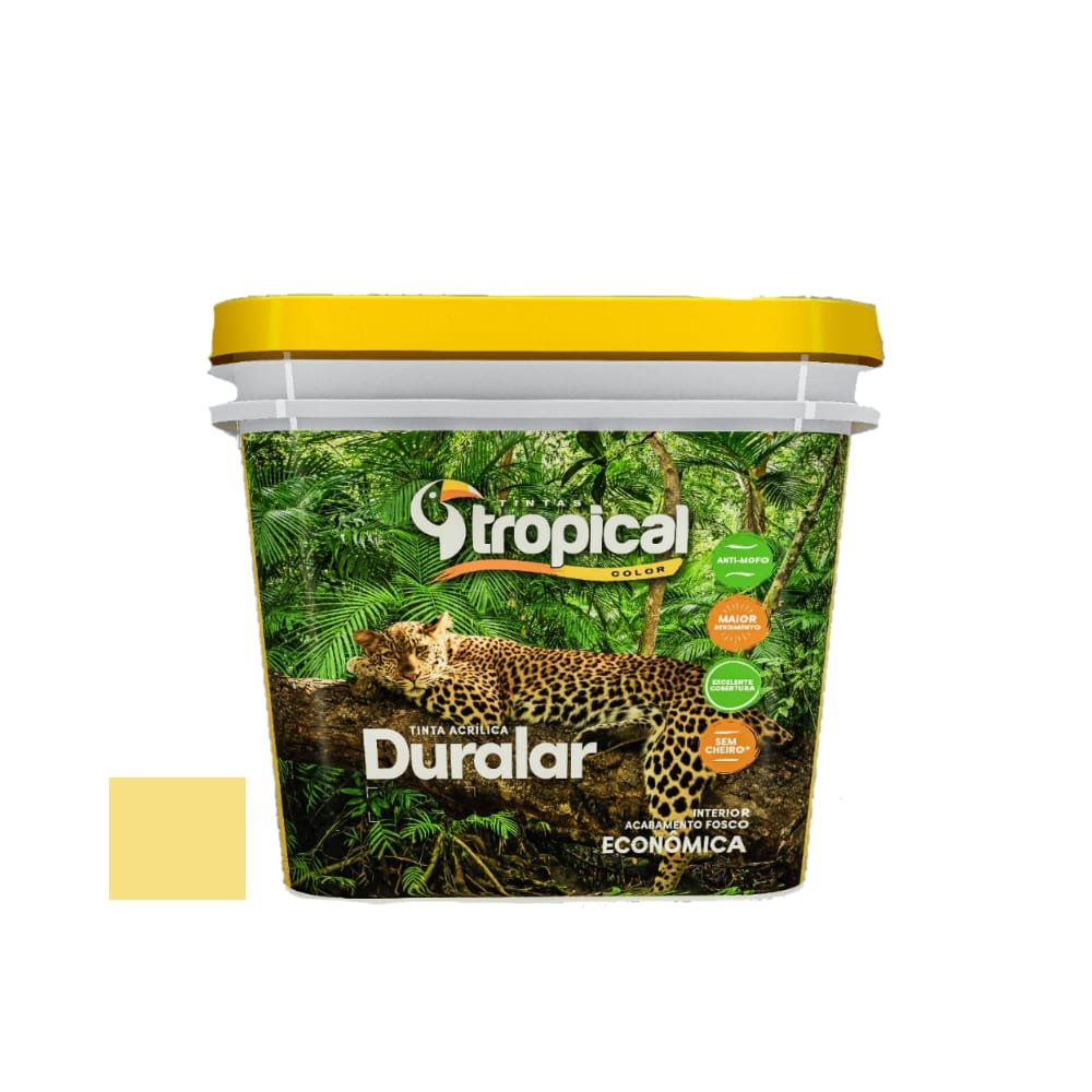 Tinta Tropical Acrílica Duralar Econômica Vanilla 3,6L
