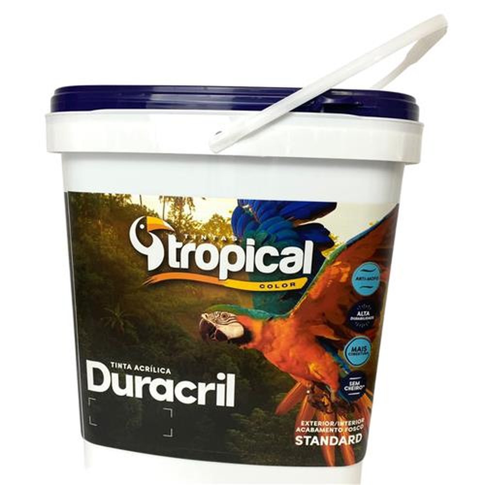 Tinta Tropical Acrílica Duracril Standard Cinza Claro 3,6L