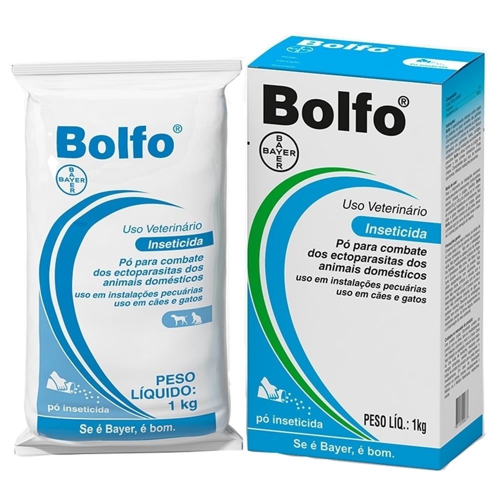 Bolfo Inseticida Bayer Elanco Carrapaticida Piolhicida Pulguicida 1kg