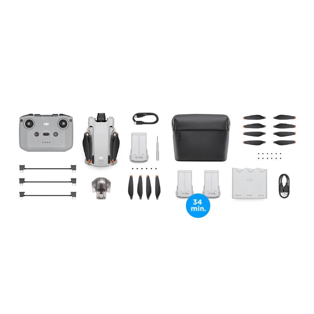 Drone DJI Mini 3 RC-N1 (Sem tela) Fly More Combo - DJI028
