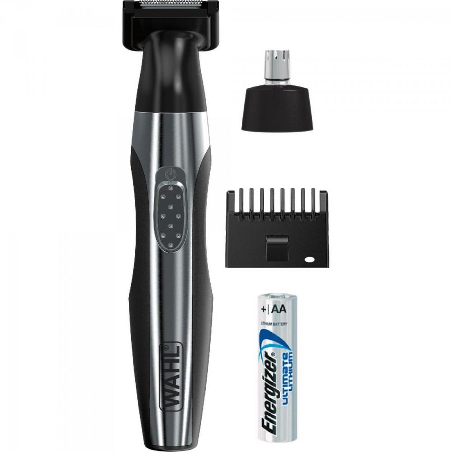 Aparador de Pelos Faciais à Pilha AA QUICKSTYLE Preto WAHL Un.Venda: PC/1