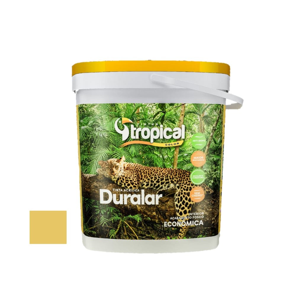Tinta Tropical Acrílica Duralar Econômica Cromo Suave 15L
