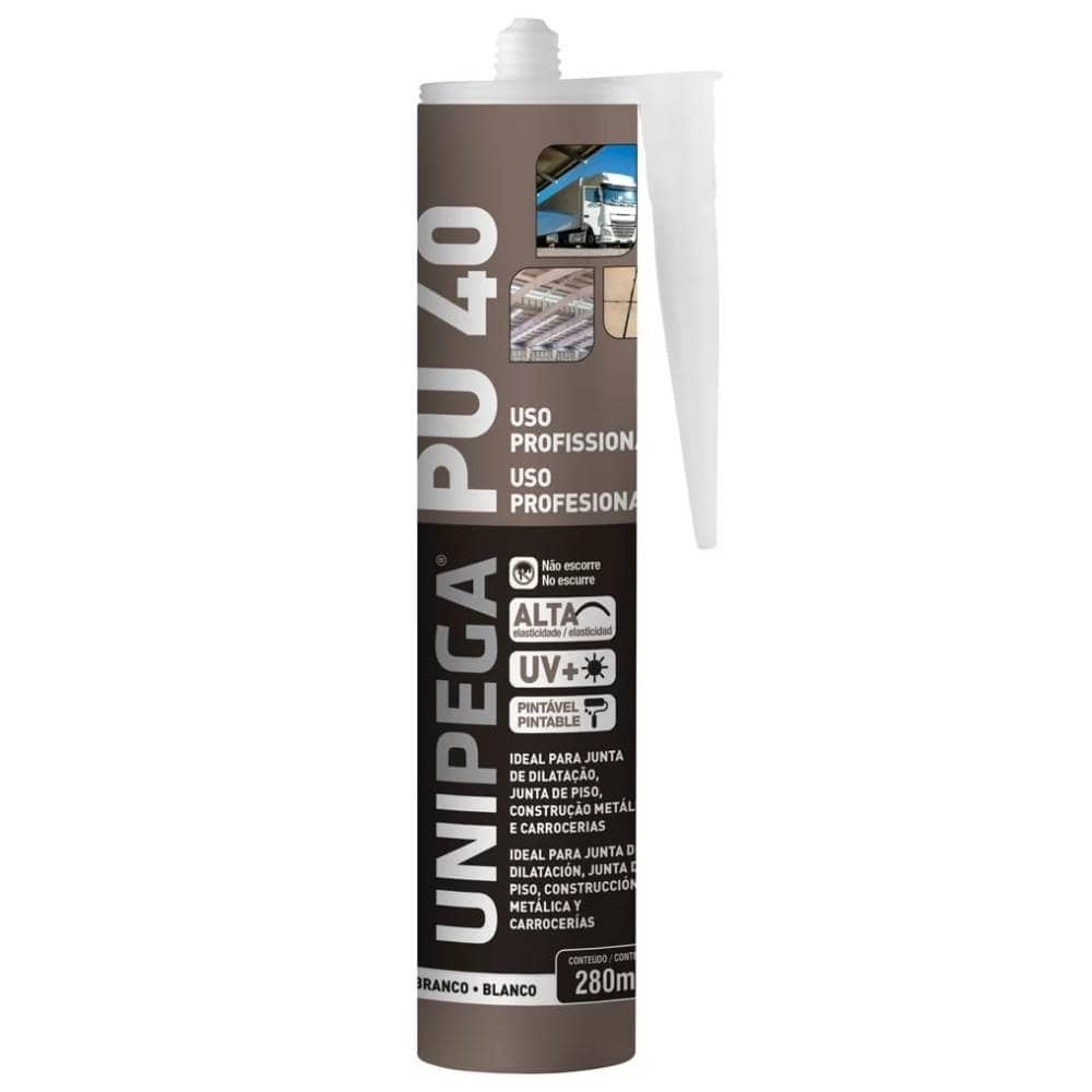 Adesivo Selante Unipega PU40 Branco 280ml/400g