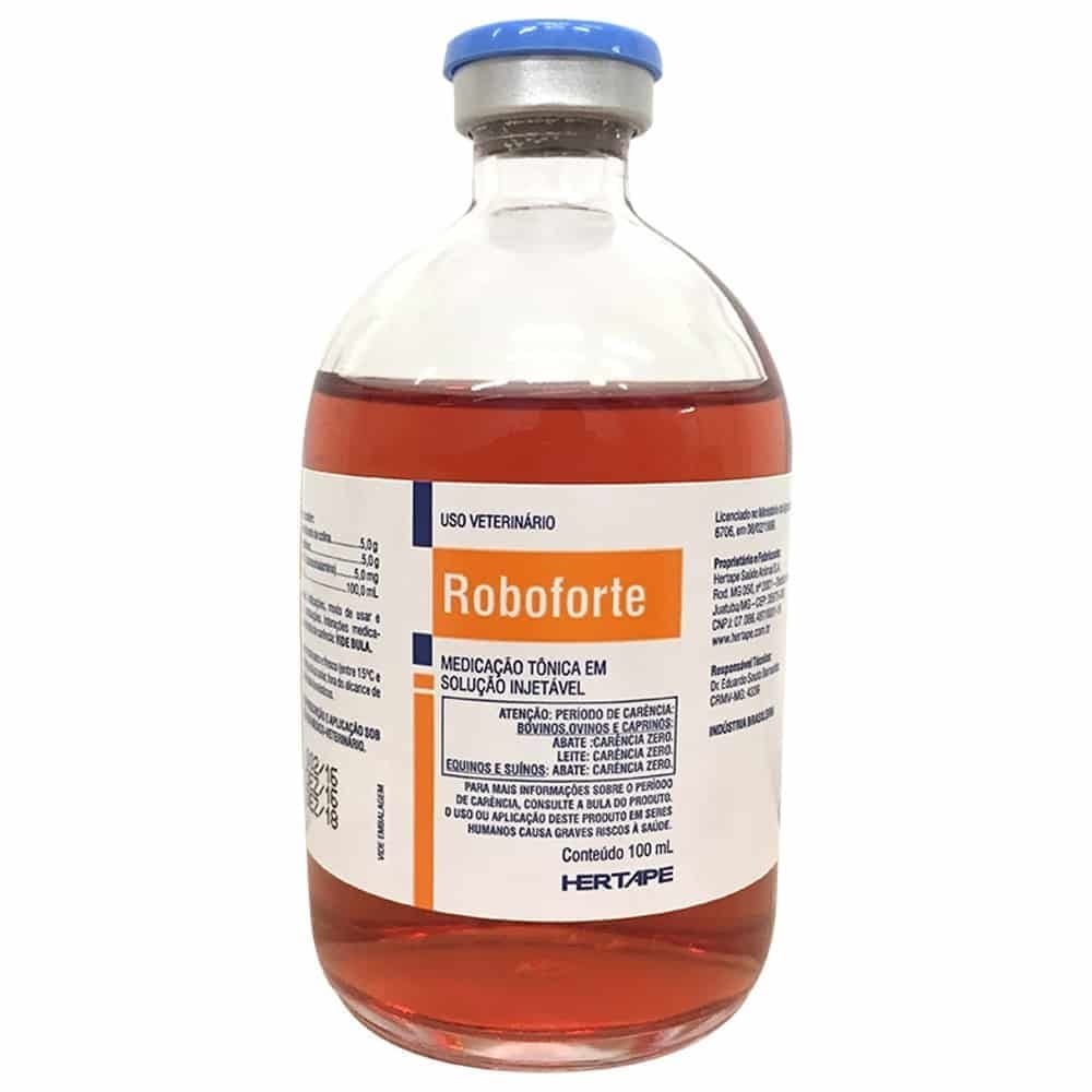 Roboforte Tônico Ceva Vitamínico Injetável 100ml - Hertape Calier