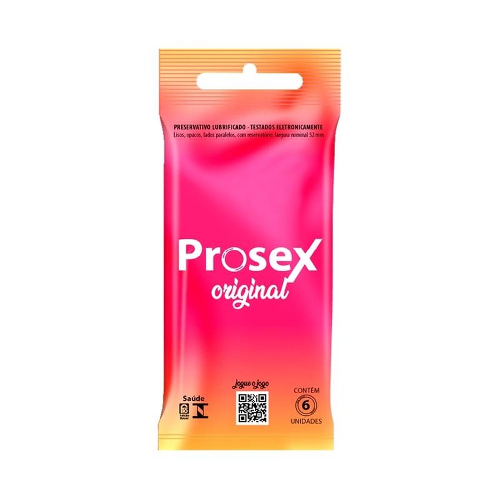 Preservativo Prosex Original 6 Embalagens com 6 Unidades