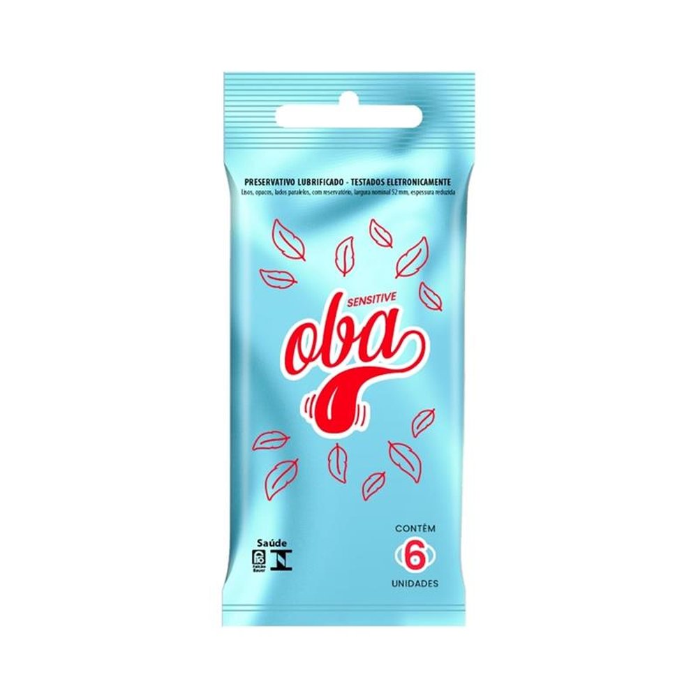 Preservativo Oba Sensitive 6 Embalagens com 6 Unidades