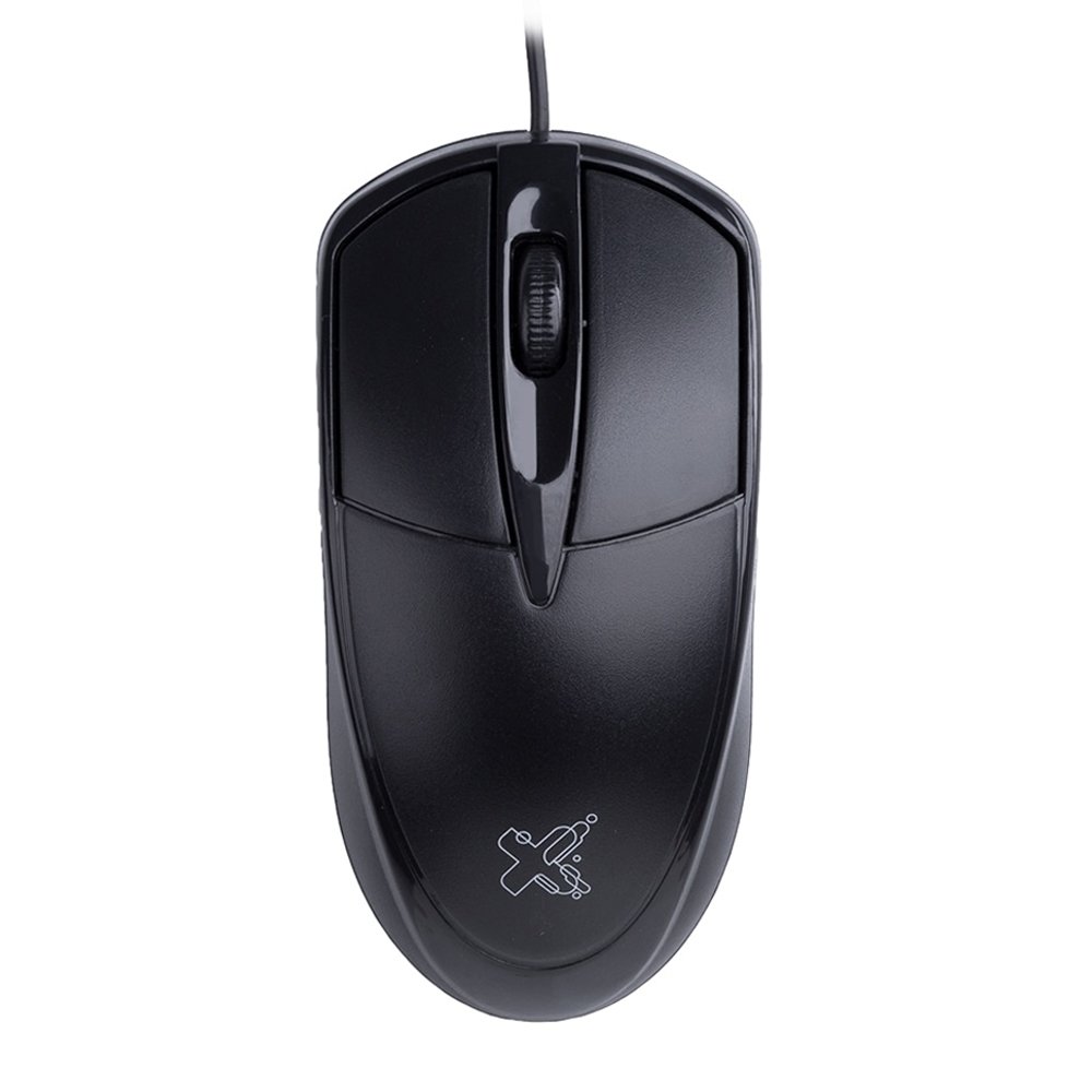 Mouse Maxprint Universitário - Preto 1.200dpi USB 2.0 com Fio