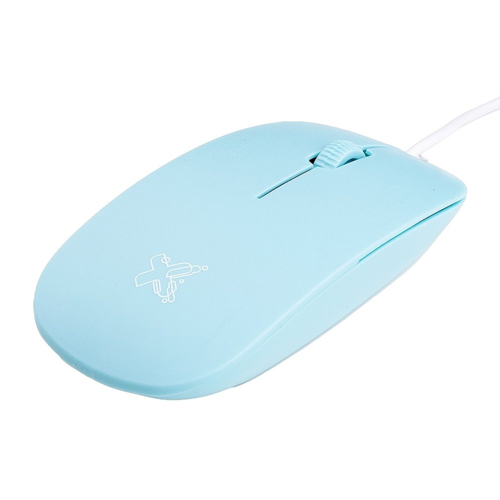 Mouse Maxprint Surface 1.200 DPI com fio, USB 2.0, Azul