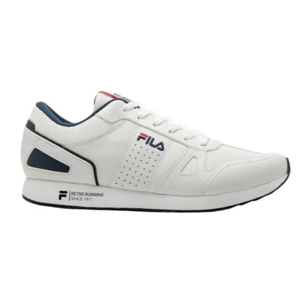 Tenis Fila Classic Runner Branco Marinho Vermelho com 12 pares