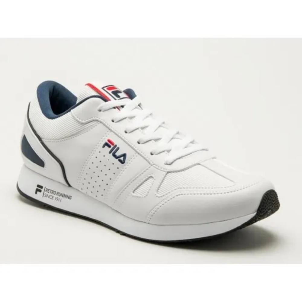 Tenis Fila Classic Runner Branco Marinho Vermelho com 12 pares