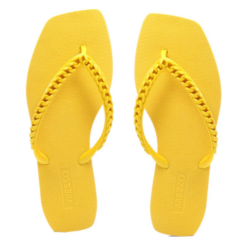 Chinelo Arezzo Amarelo Solei Jelly com 12 Pares Martins Atacado