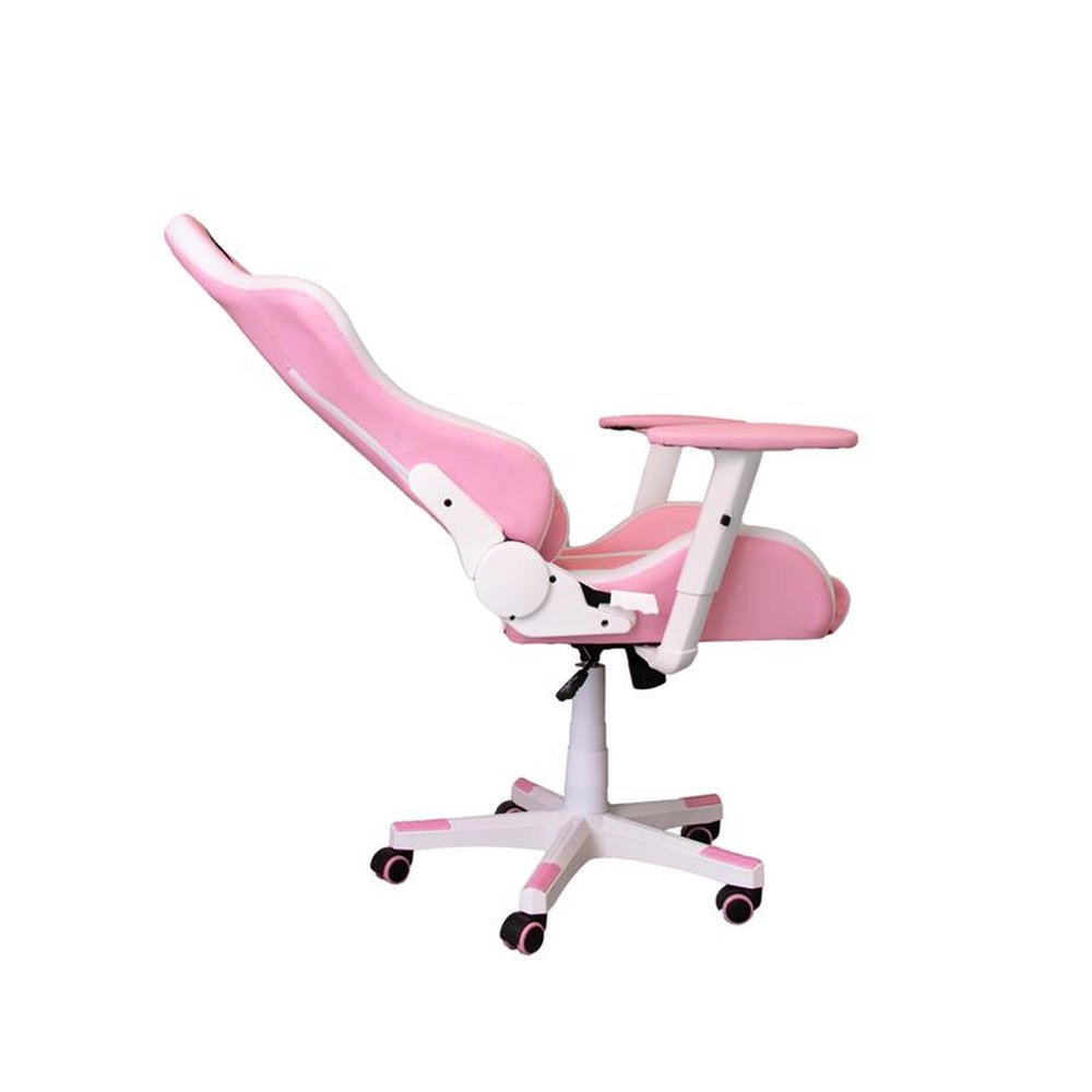 Cadeira Gamer Fox Racer RGB Rosa com Iluminação (Led) - Logo Preto