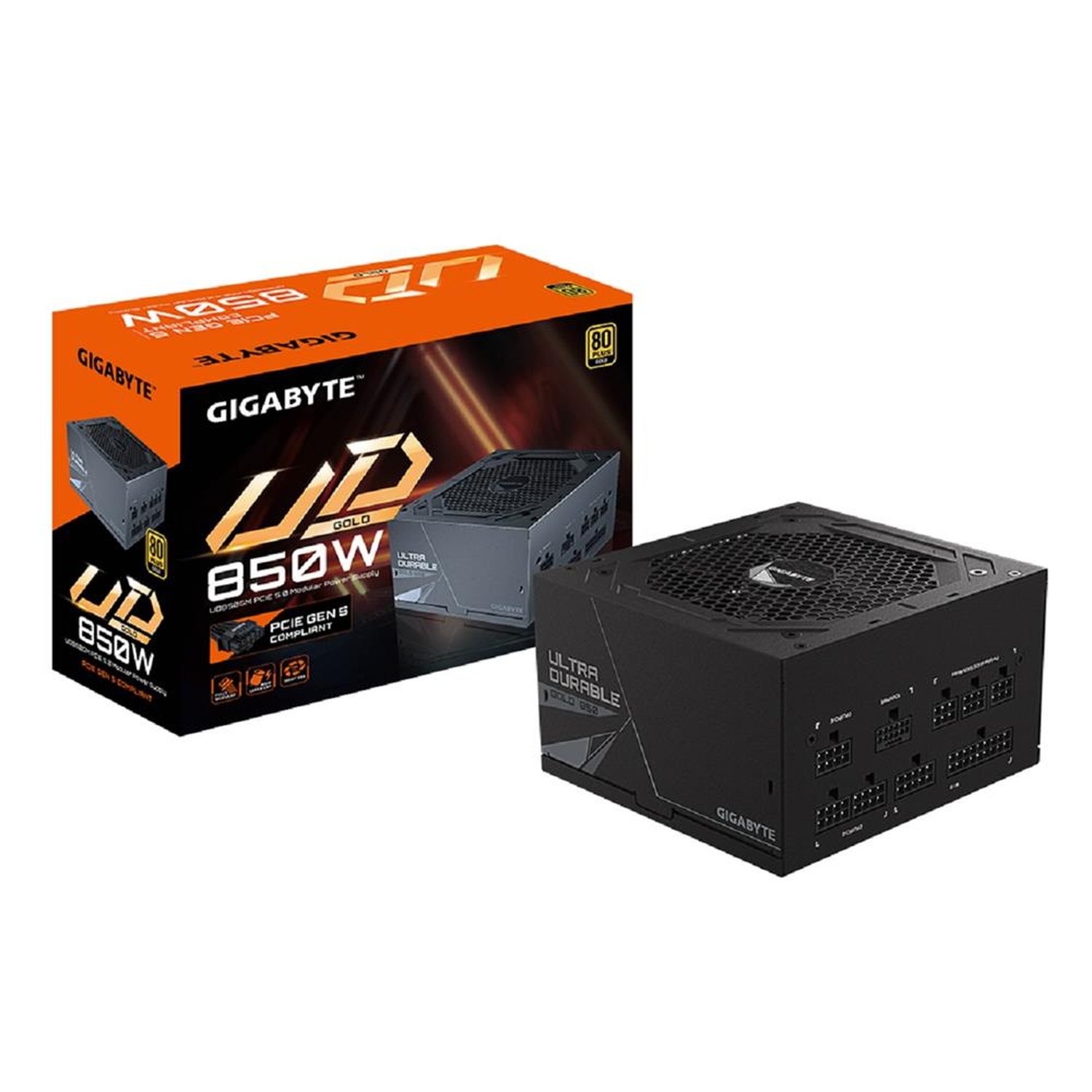 Fonte Gigabyte, 850W, 80 Plus Gold, Modular, Pfc-Gp-Ud850gm