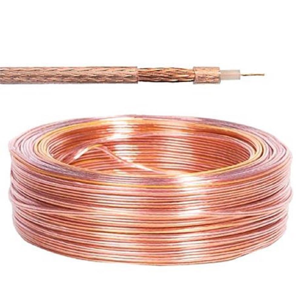Cabo Coaxial Rg 59 96% Malha Cristal Elevador 100m -Condutti