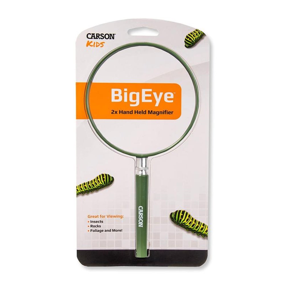 Lupa De Mão Big Eye Com Lente Extra Grande De 13cm E Zoom 2X