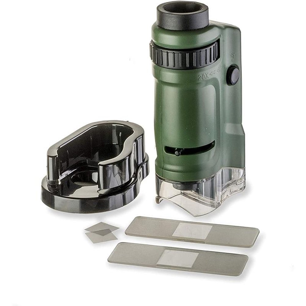 Microscópio De Bolso MM-24 Carson Com LED E Ampliação 20x A 40x