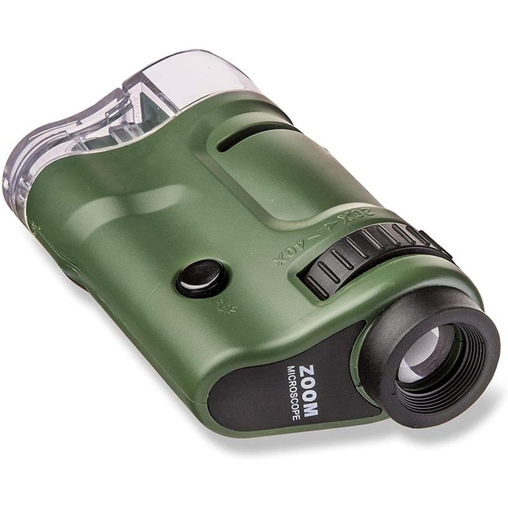 Microscópio De Bolso MM-24 Carson Com LED E Ampliação 20x A 40x