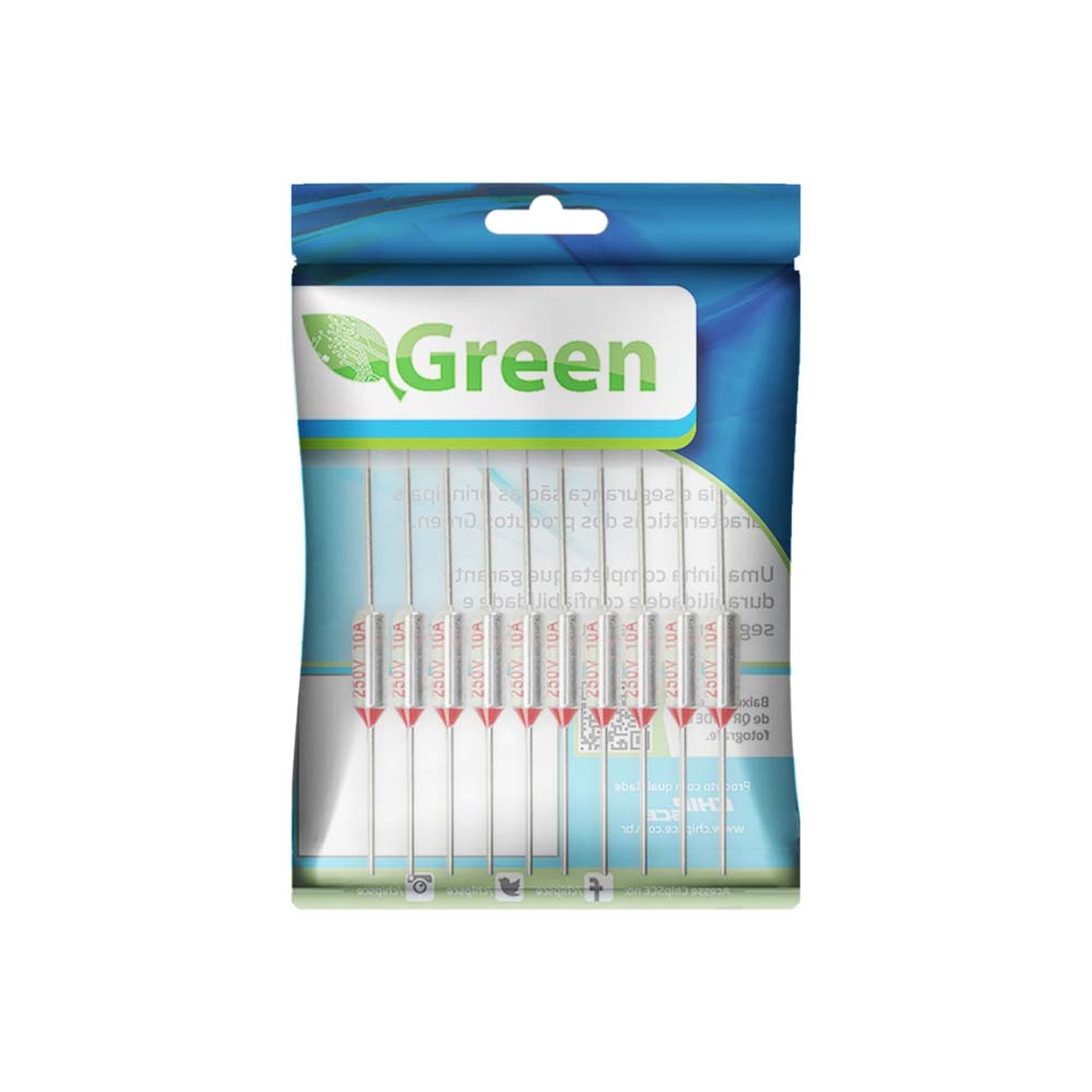 Fusível Térmico 10A/250V - 250 Graus
