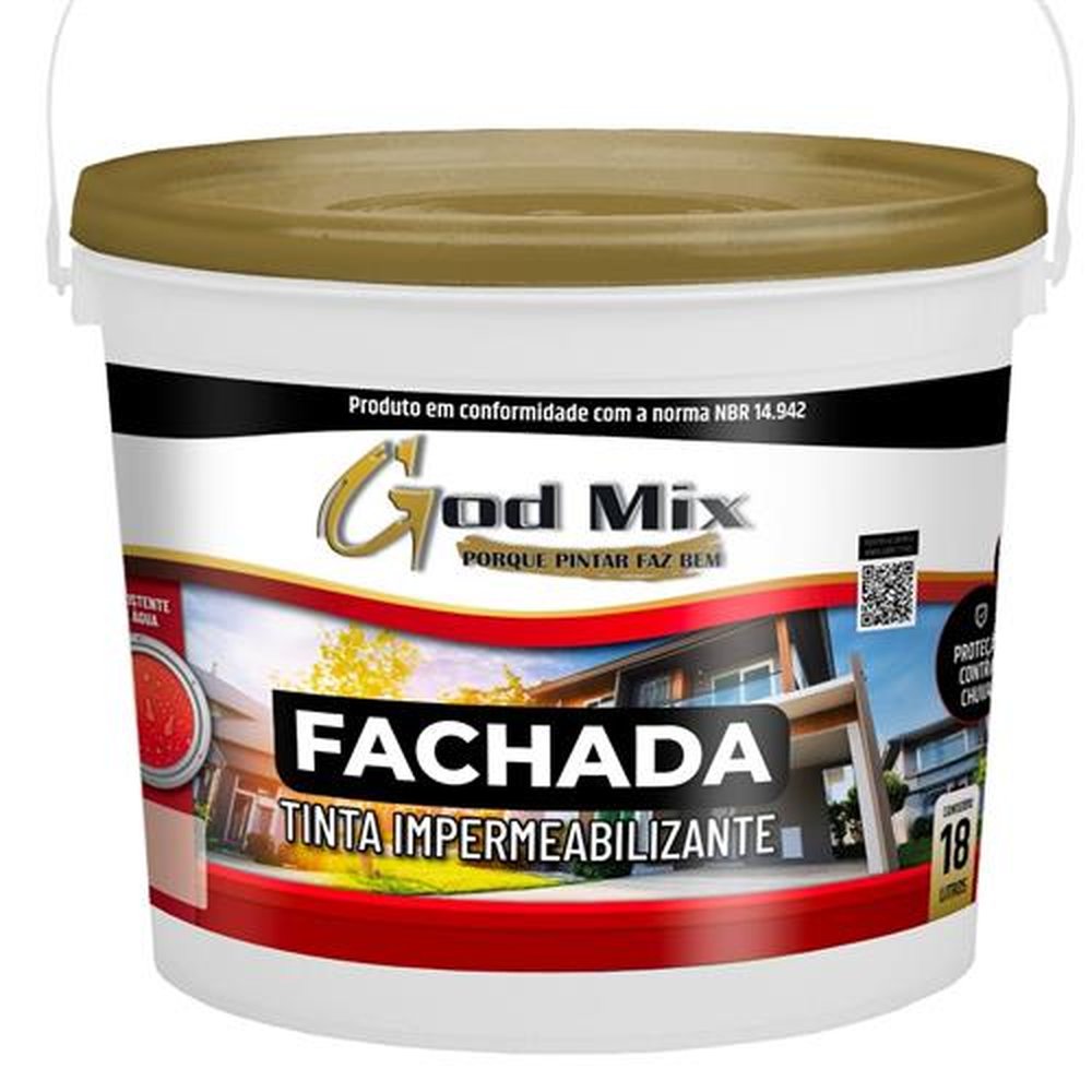 Tinta Fachada Impermeabilizante Branca 18L