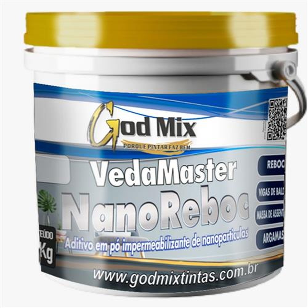 Impermeabilizante Vedamaster Nanoreboc Aditivo em Pó 10 Kg
