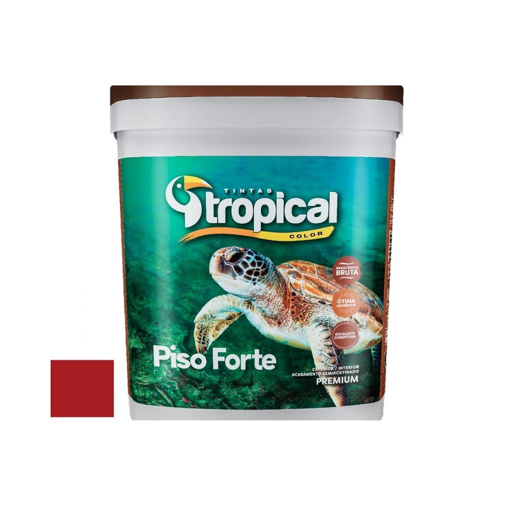 Tinta Tropical Acrílica Piso Forte Premium Vermelho Segurança 15L
