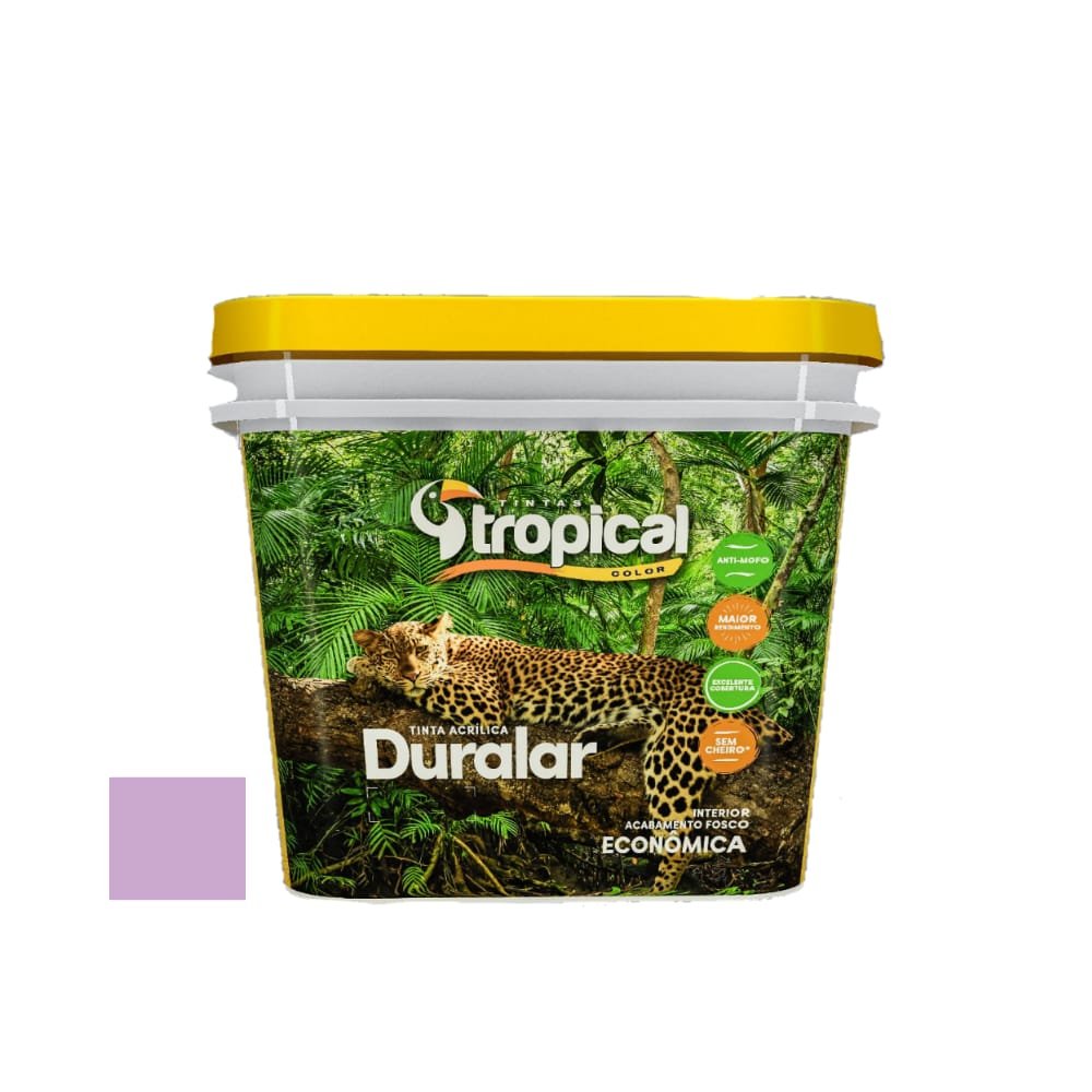 Tinta Tropical Acrílica Duralar Econômica Violeta Clássico 3,6L