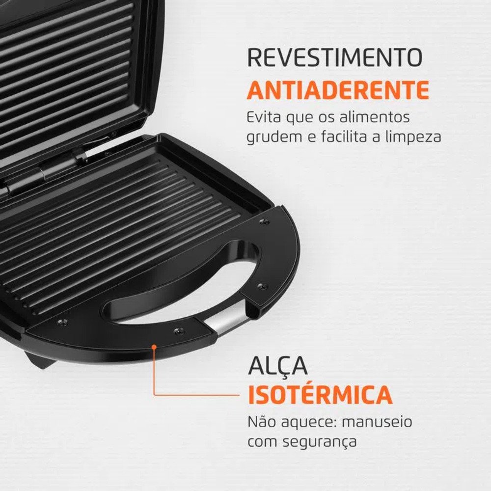 Sanduicheira Mondial Fast Grill e Sandwich S-12 220V/60Hz .