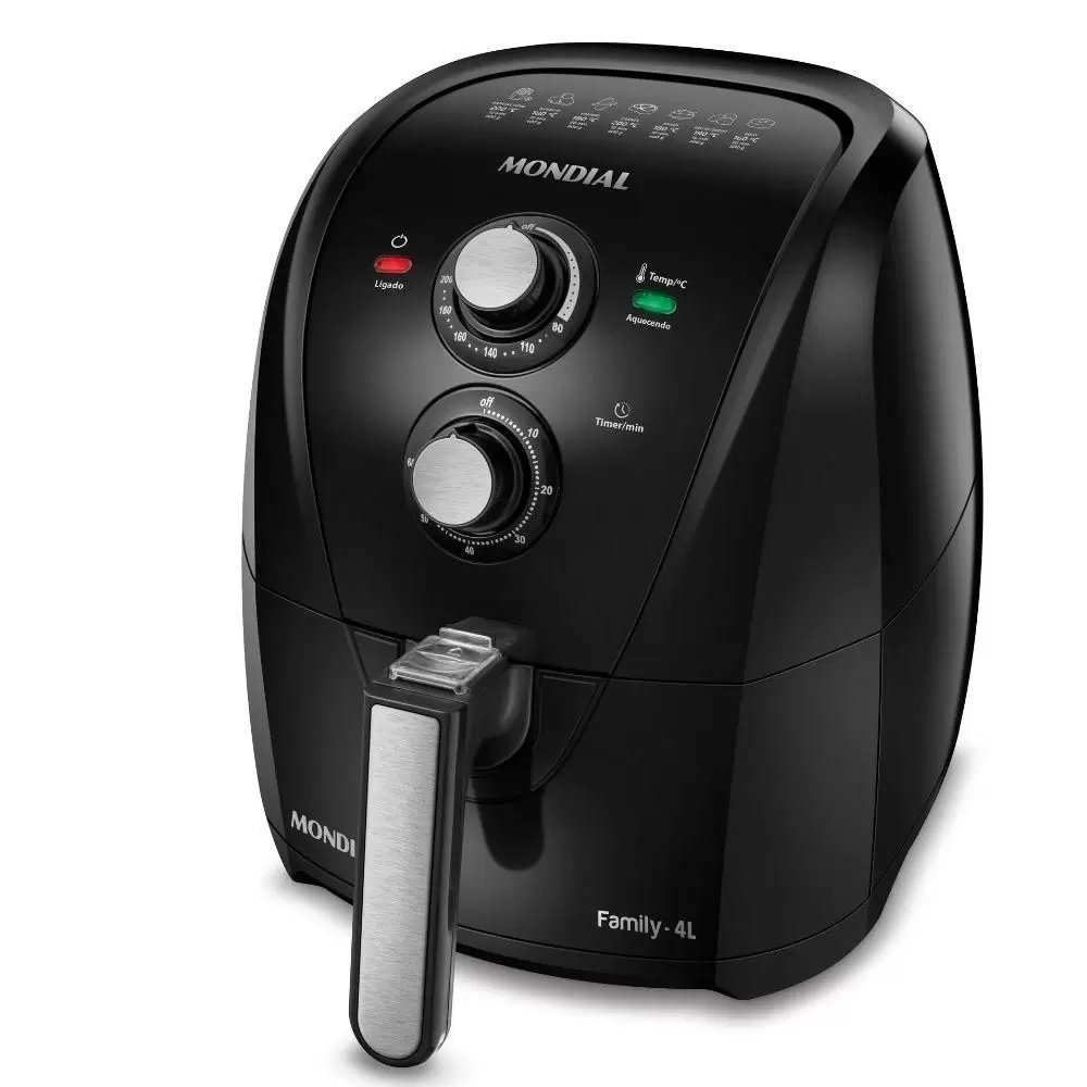 Fritadeira Eletrica Air Fryer 4 Litros, 1500w, 220v, Preta, Afn-40-Fb, Mondial