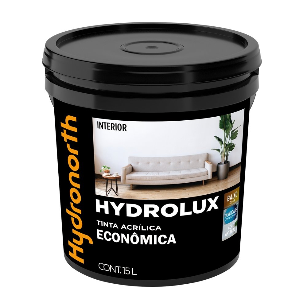 Tinta Acrílica Hydrolux Econômica Hydronorth Areia Fosco 15L