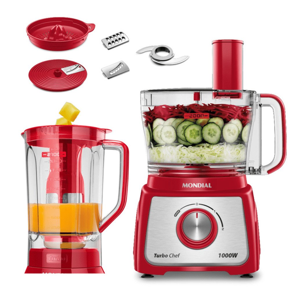 Multiprocessador Turbo Chef 7 em 1 Mondial MPN-01-RE 220V