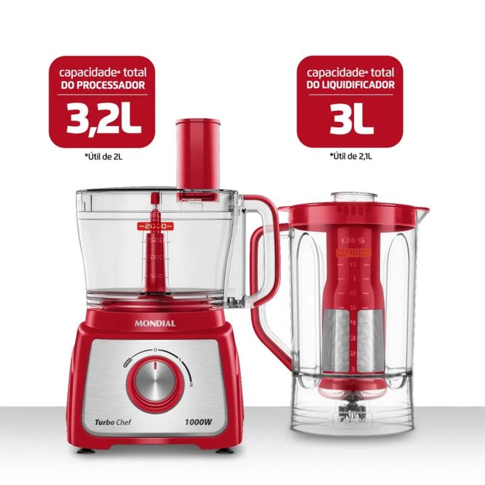 Multiprocessador Turbo Chef 7 em 1 Mondial MPN-01-RE 220V
