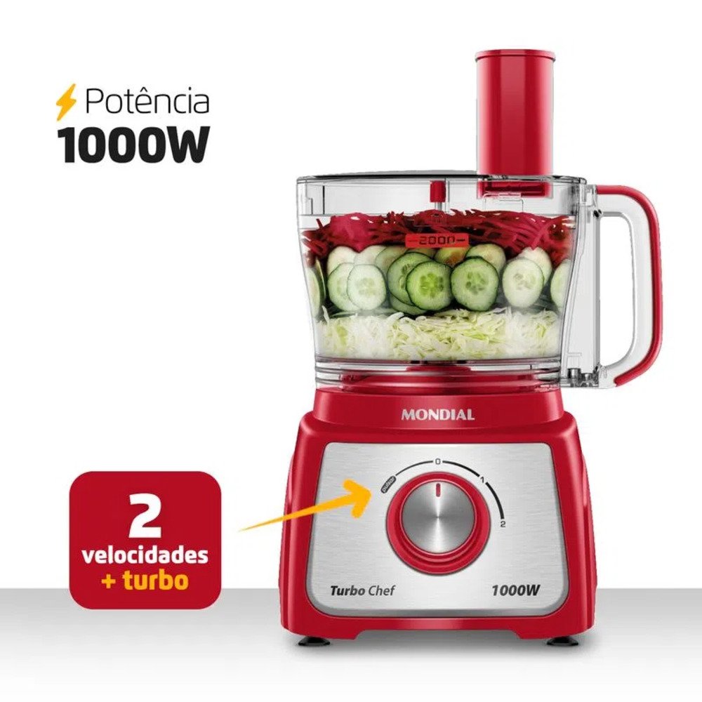 Multiprocessador Turbo Chef 7 em 1 Mondial MPN-01-RE 220V