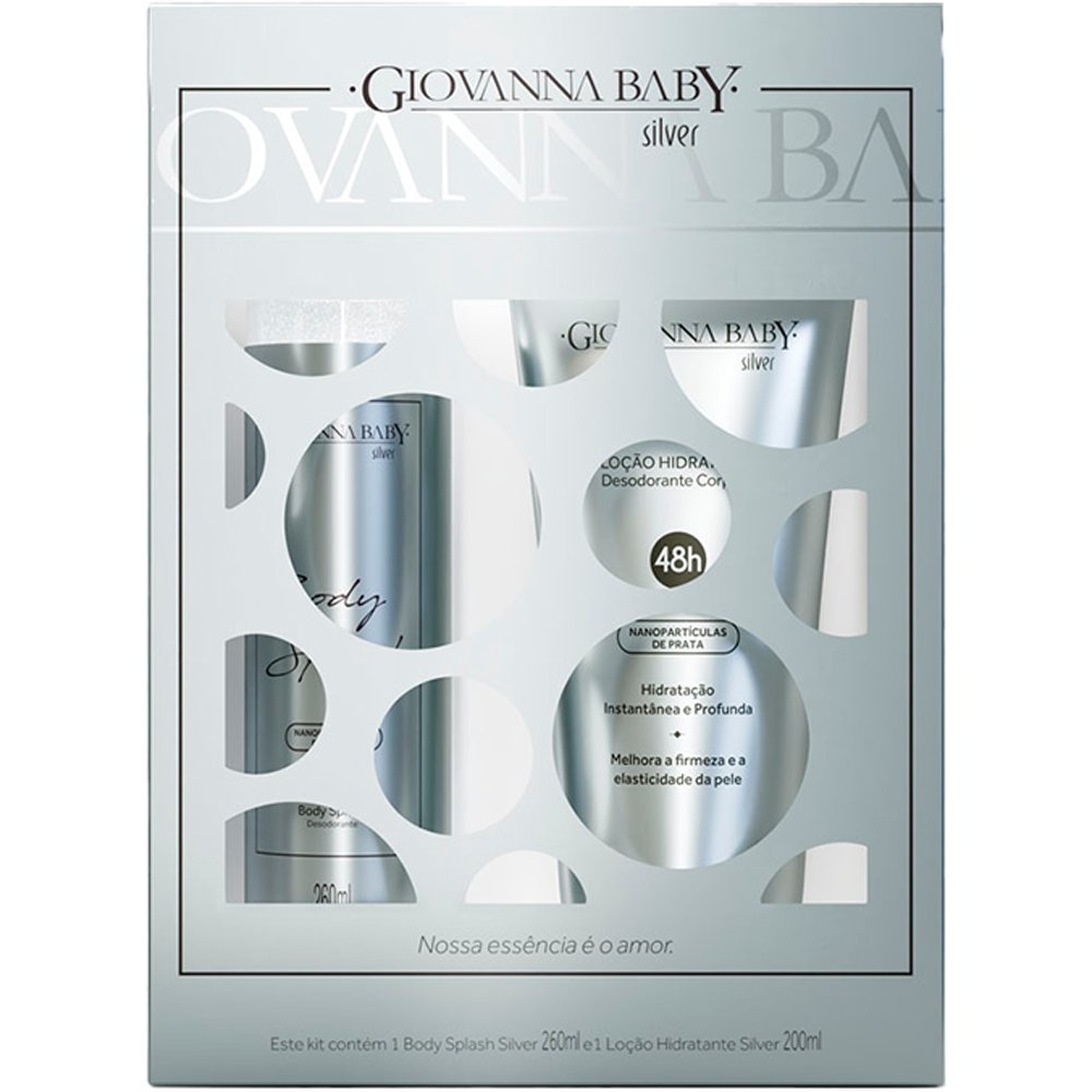 Kit Giovanna Baby Body Splash 260ml + Locao Hidratante 200ml Silvier