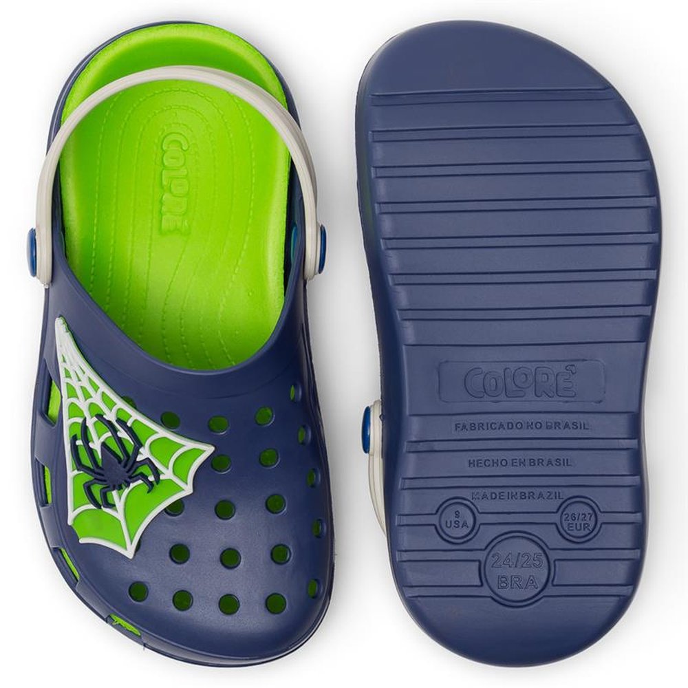 Kit Sandália Infantil Pimpolho Babuche Azul Marinho Grade 6 Pares - Numeração 22 A 27