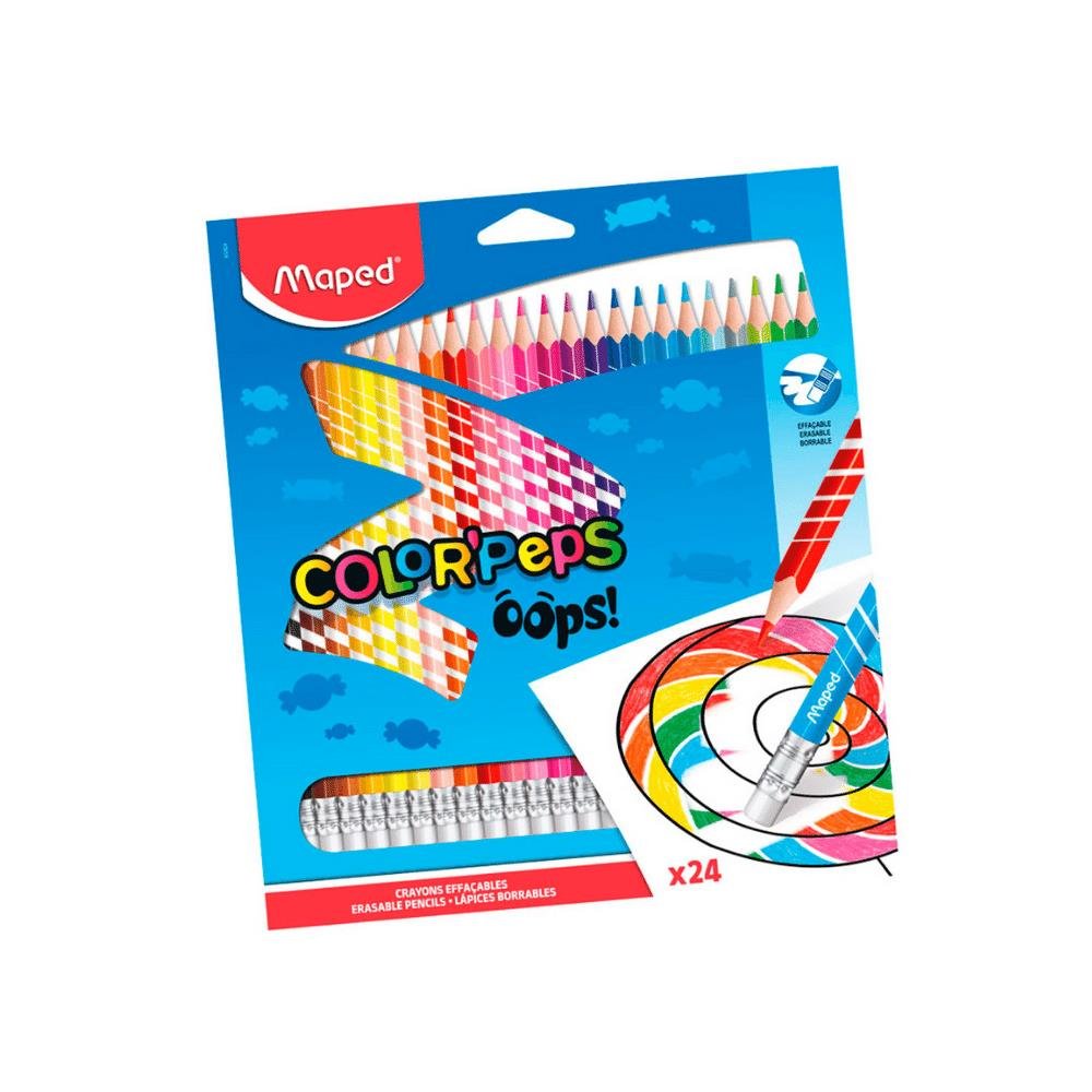 Lapis de Cor Apagável Color Peps Maped 24 Cores