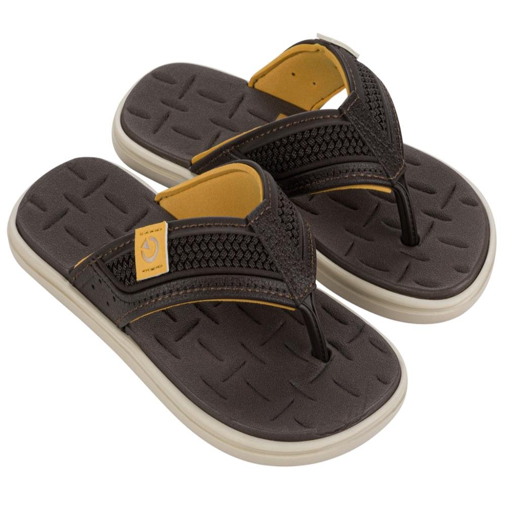 Chinelo Cartago Malta 12230 (28-36) - Bege Marrom Amarelo AR268