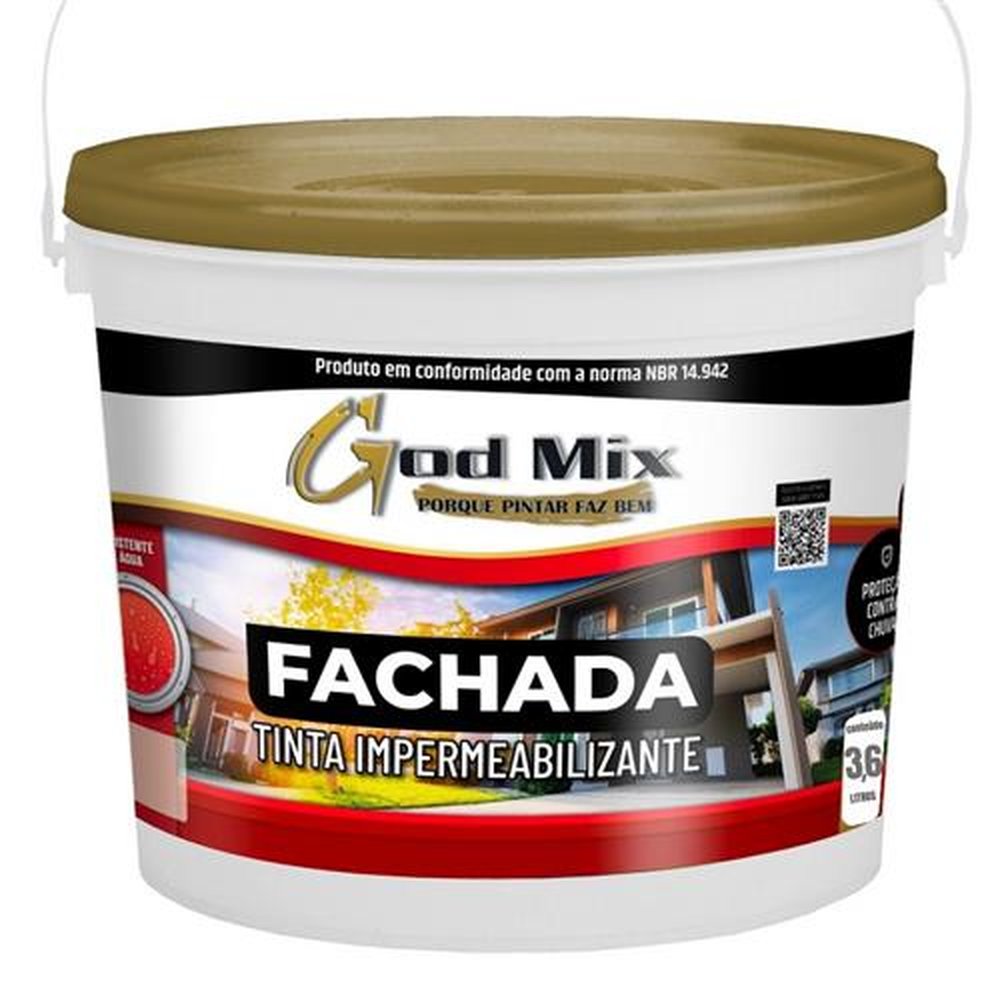 Tinta Fachada Impermeabilizante Branca 3,6L