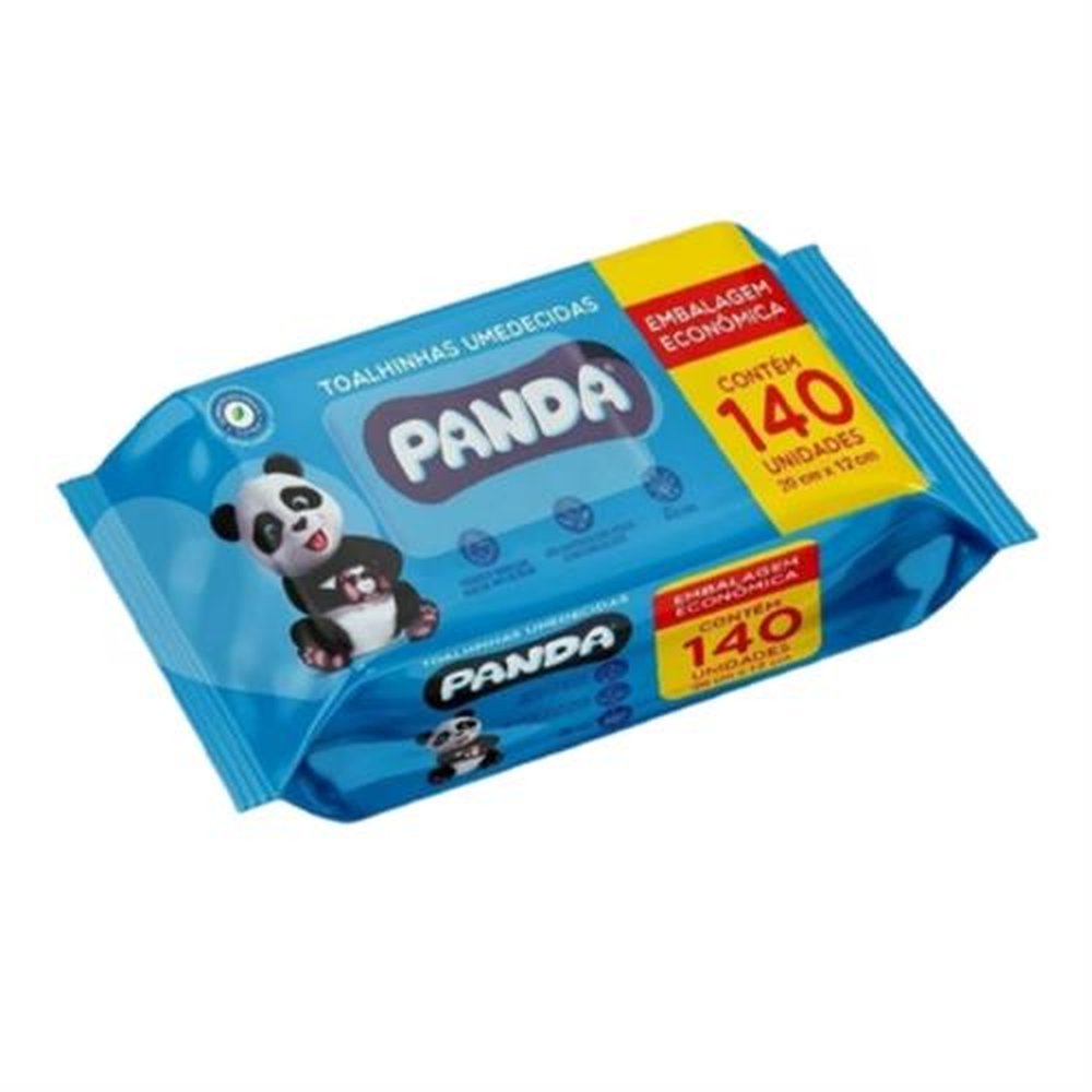 Toalha Umedecida Sem Tampa Panda Com 140