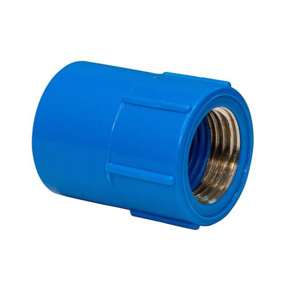 Luva Soldável Shiva Com Bucha Latão 25 X 1/2 Azul