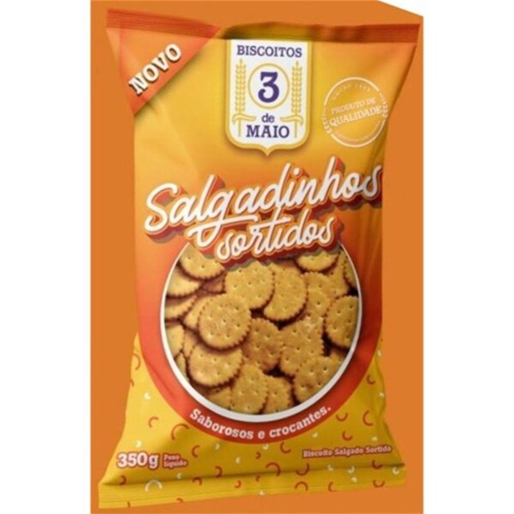 Biscoito 3 De Maio Sortido Salgado 10 Com 350g