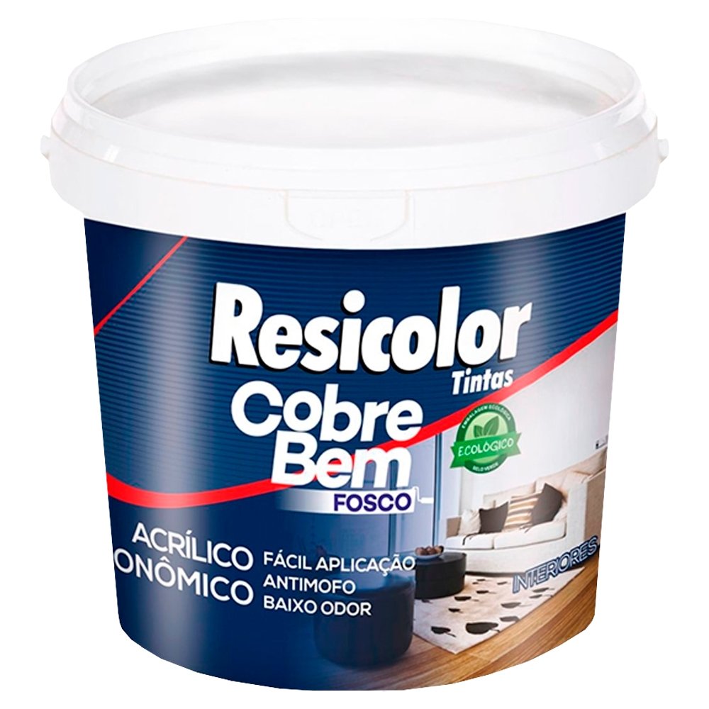 Tinta Acrílica Resicolor Cobre Bem Verde Limão 3,6L