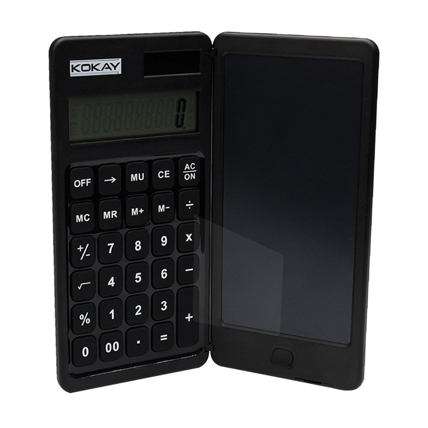 Calculadora Com Tablet De Escrita Em LCD Preta - KOKAY